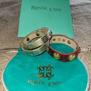 Rustic Cuff Double and Single wrap bracelet